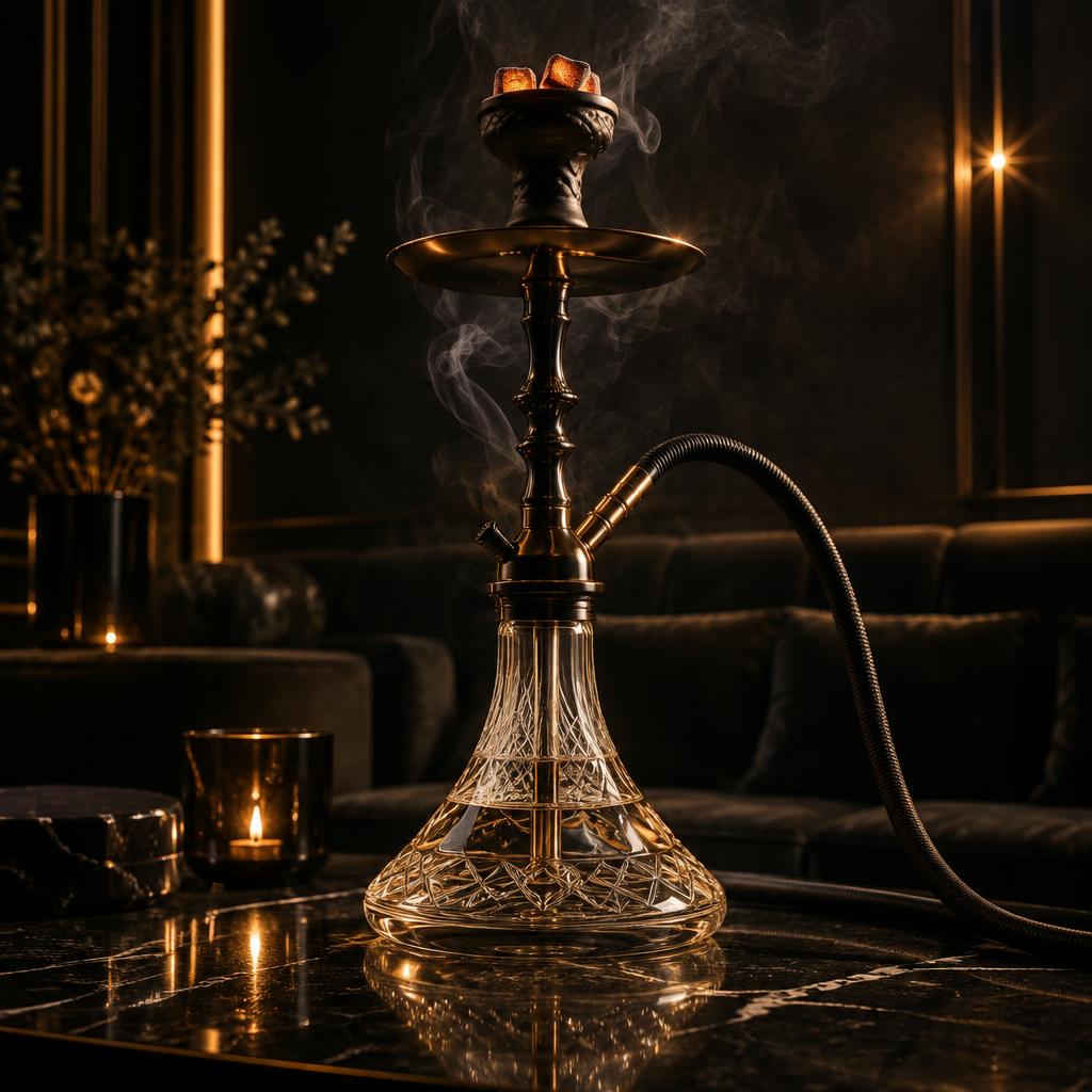 Premium SAIPH shisha in a dark lounge setting